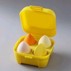 Makeup Sponge Set with Yellow Case